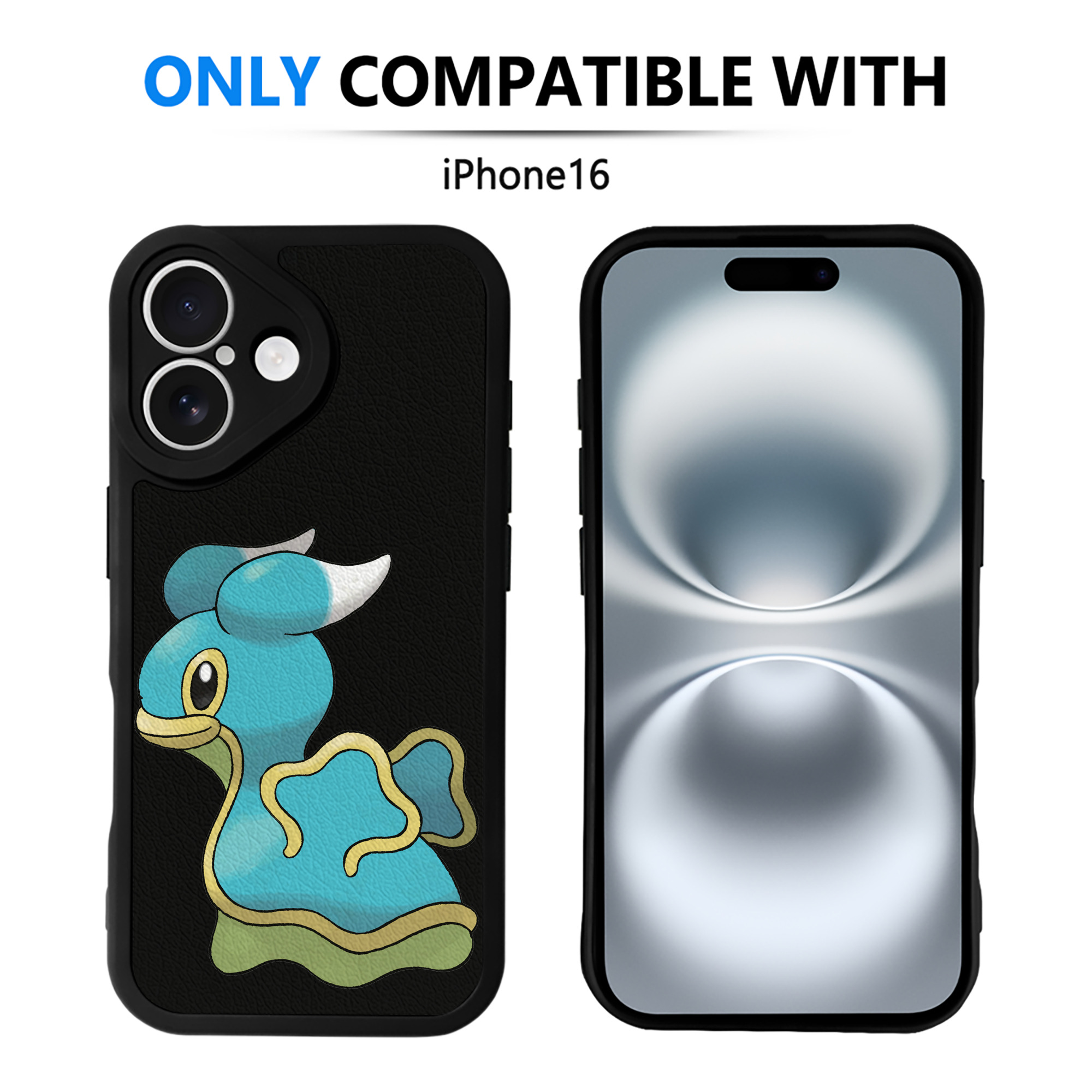 （画像用） ポケットモンスター Pokémon 【iPhone 16シリーズ対応】シリコンスマホケース（レザー調） 材質：シリコン